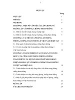 Tiểu luận pháp luật đại cương  vai trò của pháp luật trong phòng, chống tham nhũng