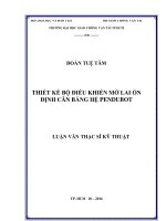 Thiết kế bộ điều khiển mờ lai ổn định cân bằng hệ pendubot