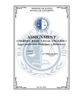 Assignment Courses Basic Legal English 1 Legal Profession (Solicitors + Barristers).Pdf