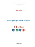 Giáo trình kỹ năng soạn thảo văn bản