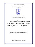 Điều khiển Robotino di chuyển theo đường băng ứng dụng giải thuật Fuzzy