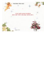 (Skkn Mới Nhất) Sáng Kiến Kinh Nghiệm Rèn Chữ Viết Cho Học Sinh Lớp 2.Pdf