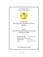 QUẢN TRỊ CHUỖI CUNG ỨNG (MGT44A) đề tài phân tích nhân tố kinh tế ảnh hưởng đến vận chuyển cà phê của tập đoàn trung nguyên