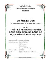 Thiết Kế Hệ Thống Truyền Động Điện Sử Dụng Động Cơ Một Chiều Kích Từ Độc Lập.pdf