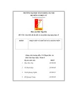 Báo cáo bài tập lớn đề tài cảm biến độ ẩm đất và sản phẩm ứng dụng thực tế