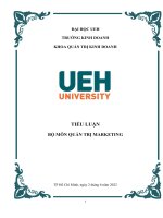 Tiểu Luận Quản Trị Marketing Hành Trình Mua Hàng Của Khách Hàng Được Hiểu Là Quá Trình Mua Hàng.pdf