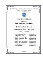 Bài Thảo Luận Môn Học Luật Hình Sự (Phần Chung) Buổi Thảo Luận Thứ Hai.pdf