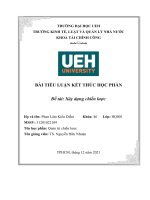 (TIỂU LUẬN) TIỂU LUẬN kết THÚC học PHẦN đề tài xây dựng chiến lược