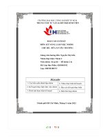 BÁO cáo CUỐI kỳ môn kỹ NĂNG làm VIỆC NHÓM CHỦ đề bữa ăn yêu THƯƠNG