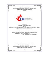 TIỂU LUẬN môn kỹ NĂNG GIAO TIẾP đề tài kỹ NĂNG THUYẾT TRÌNH và kế HOẠCH rèn LUYỆN PHÁT TRIỂN kỹ NĂNG này TRONG TƯƠNG LAI