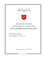 Tiểu Luận Module 3 – Sử Dụng Văn Bản Đề Tài Tìm Hiểu Về Du Lịch Hà Giang.pdf