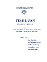 (Tiểu Luận) Tiểu Luận Cách Lập Luận Của Đoạn Văn Trong Các Bài Viết Theo Phong Cách Ngôn Ngữ Khoa Học.pdf