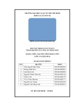 Môn Luật Tố Tụng Dân Sự Bài Tập Thảo Luận Tuần 3 Thẩm Quyền Của Tòa Án Nhân Dân.pdf