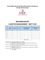 Midterm For Logistics Managment 2023-2024 (1).Docx