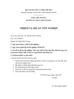 Tính toán thiết kế hệ bcl chất thải nguy hại cho huyện thống nhất và thị xã long khánh, tỉnh đồng nai