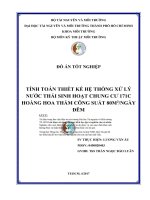 Tính toán thiết kế hệ thống xử lý nước thải sinh hoạt chung cư 171c hoàng hoa thám, công suất 80 m3 ngày