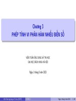 Slides Giải tích 1  Chương 3  Đại học Bách Khoa Hà Nội
