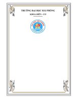 Nghiên cứu xây dựng mô hình hệ thống máy phát điện  quy trình bảo dưỡng, sửa chữa, tính toán thay thế các thiết bị khi có hỏng hóc trên hệ thống tự động