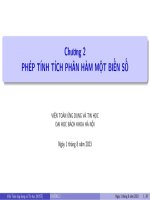 Slides Giải tích 1  Chương 2  Đại học Bách Khoa Hà Nội