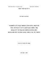 Nghiên cứu đặc điểm lâm sàng, một số yếu tố nguy cơ và kết quả điều trị hoại tử vô mạch chỏm xương đùi bằng huyết tương giàu tiểu cầu tự thân