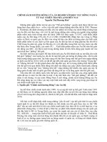 (Luận Án Tiến Sĩ) Chính Sách Hướng Đông Của Ấn Độ Đối Với Khu Vực Đông Nam Á Từ Sau Chiến Tranh Lạnh Đến Nay.pdf