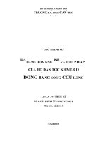 Đa Dạng Hóa Sinh Kế Và Thu Nhập Của Hộ Dân Tộc Khmer Ở Đồng Bằng Sông Cửu Long.doc