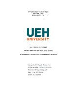 Môn Học Phân Tích Định Lượng Trong Quản Trị Đề Tài Problem Solving And Decision Making.pdf