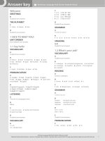American language hub starter students book key