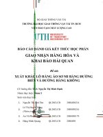 Báo Cáo Đánh Giá Kết Thúc Học Phần Giao Nhận Hàng Hóa Và Khai Báo Hải Quan.docx
