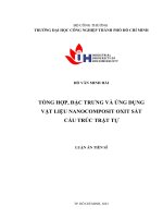 Tổng hợp, đặc trưng và ứng dụng vật liệu nanocomposit oxit sắt cấu trúc trật tự