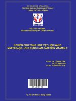Nghiên cứu tổng hợp vật liệu nano mnfe2o4c, ứng dụng làm cảm biến vitamin c