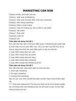 Trắc nghiệm môn Marketing căn bản