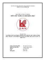 Gia đình việt nam trong thời kỳ quá độ lên chủ nghĩa xã hội  thực trạng và giải pháp xây dựng gia đình việt nam ở nước ta hiện nay