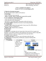 Giáo án anh văn lớp 6 tuần 28