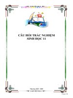 Câu Hỏi Trắc Nghiệm Sinh Học 11 (1).Pdf