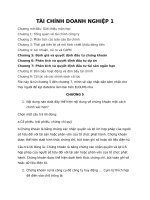 Trắc nghiệm môn tài chính doanh nghiệp 1 phần 2 trên 3