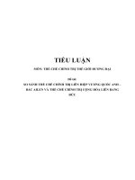 Tiểu luận   thể chế chính trị thế giới đương đại  so sánh thể chế chính trị liên hiệp vương quốc anh – bắc ailen và thể chế chính trị cộng hòa liên bang đức