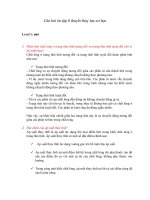 Câu Hỏi Ôn Tập Lí Thuyết Thủy Lực.docx