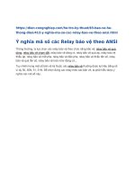 Ý Nghĩa Mã Số Các Relay Bảo Vệ Theo Ansi.docx
