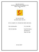 Bài tập lớn nghiên cứu tìm hiểu hệ thống điều hòa