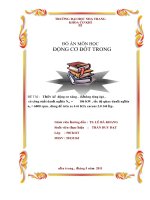 Đồ án môn học động cơ đốt trong thiết kế động cơ xăng không tăng áp có công suất danh nghĩa nen 106 kw tốc độ quay danh nghĩa nn 6000 rpm dùng để trên xe ô tô kia carens 2 0 144 hp