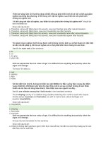 Đáp án LTTN, KTTN môn dịch nâng cao 2 ehou (Elearning DH mở Hà Nội)