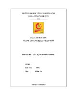 Bản Báo Cáo Kết Cấu Động Cơ.docx