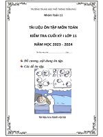 Tài Liệu Ôn Tập Học Kì 1 Môn Toán Lớp 11.Pdf