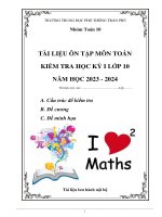 Tài Liệu Ôn Tập Học Kì 1 Môn Toán Lớp 10.Pdf