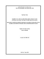 Nghiên cứu chế tạo bê tông rỗng thoát nước sử dụng cốt liệu tái chế từ phế thải xây dựng