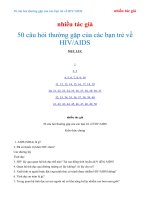 50 Câu Hỏi Thường Gặp Của Các Bạn Trẻ Về Hiv-Aids - Nhiều Tác Giả.docx