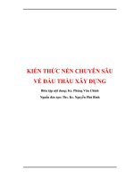 Kiến thức nền chuyên sâu về đấu thầu