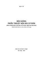 Bài giảng Phẫu thuật nội soi cơ bản (xuất bản lần 4 - 2022)