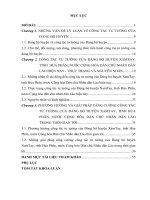 Khóa luận  công tác tư tưởng của đảng bộ huyện xamtay, tỉnh hủa phăn, nước cộng hòa dân chủ nhân dân lào hiện nay